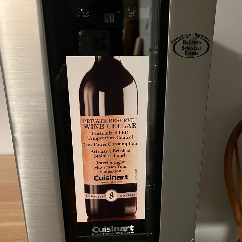 Cuisinart Wine Cellar with Brushed Stainless Finish NIB
~offers welcome~